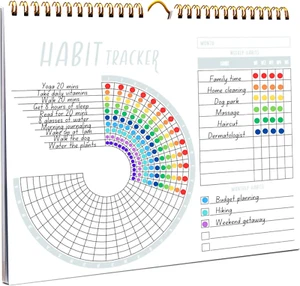 Premium Habit Tracker Calendar - Inspirational Habit Journal with Spiral Bind... - Picture 1 of 1