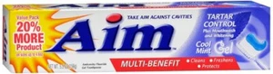 Aim Cavity Protection Toothpaste, Ultra Mint Gel, 5.5 oz - Picture 1 of 1