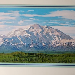 Alaska Majestic Mt. McKinley Denali Scenic View Continental Postcard - Picture 1 of 3