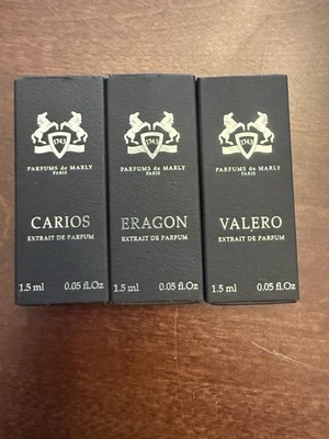 Lot Of 3 Parfums De Marley Extraits Collection Samples Cairos Valero Eragon - Image 1 of 3
