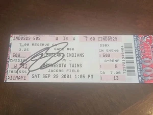 russell branyan signed 2001 ticket stub 2 hr homerun hrs game played autographed - Picture 1 of 1