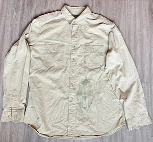 Polo Ralph Lauren Safari Utility XXL Khaki Button Down Aztec RL67 Vintage - Bild 1 von 9