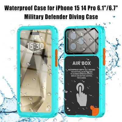 For iPhone 12 / Pro Max / Mini /Waterproof Case Screen Protector New - Image 1 of 4