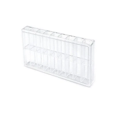 Clear Rectangle 18 Grids Plastic Storage Box Small Parts Storage Containers - Image 1 of 4