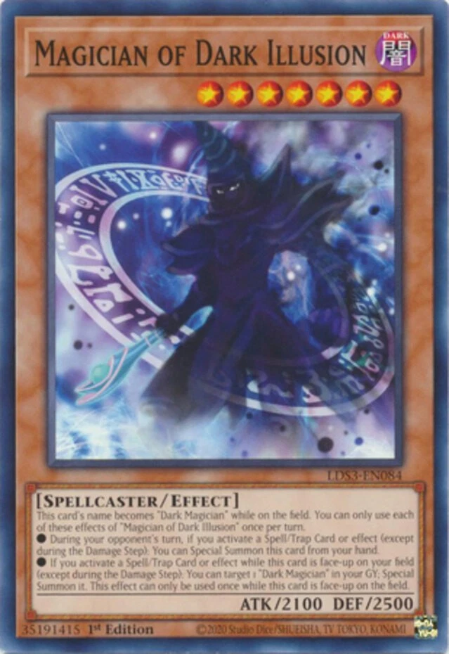 Magician of Dark Illusion - LDS3-EN084 - Common - 1st Edition - Near Mint - Image 1 of 1