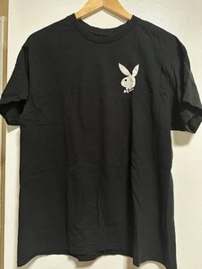 Official Playboy Short Sleeve Black T-Shirt Size Large - Picture 1 of 2