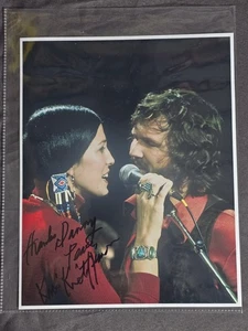 Kris Kristofferson Rita Coolidge Singing SIGNED 8X10 Photo Country Legend Cowboy - Picture 1 of 4