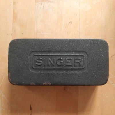Vintage Singer Sewing Machine Parts In Metal Case Box With Access - Image 1 of 4