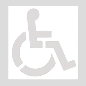 For Disabled Parking Reusable Silicone Stencil Disabled Parking Signage - Picture 1 of 7