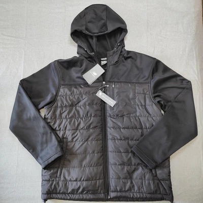New Balance Mens Medium Full Zip Quilted Soft Shell Fleece 4 Way Stretch Jacket - Image 1 of 4