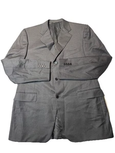 Canali Men's Super 140's 100% Wool Blazer Sport Coat Gray Size 56L / 44 US - Picture 1 of 17