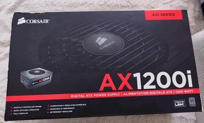 Corsair AX1200i Digit.1200W 80 Plus Platinum Netzteil OVP + 600W PCIe 5.0 Kabel - Bild 1 von 4