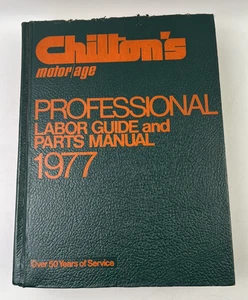 Chilton’s Motor/Age Professional Labor Guide and Parts Manual 1977 - Bild 1 von 21