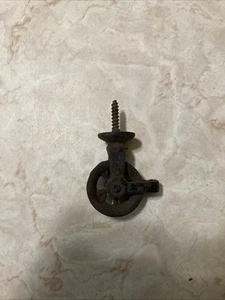 Vintage Scheune Riemenscheibe zum Einschrauben Gusseisen Steampunk Deckenhalterung 1 1/2" Rad - Bild 1 von 9