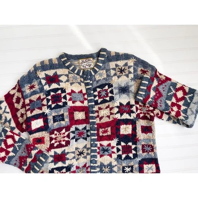 Suéter cárdigan estrella country americana amish colección reliquia coleccionables de colección Foto 1 de 4