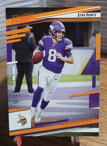 2022 Prestige Xtra Points Orange #189 Kirk Cousins #d/75 - Foto 1 di 2