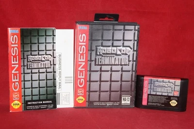 Robocop Vs Terminator (Sega Genesis 1993) Game Cartridge, CIB Complete - Image 1 of 4