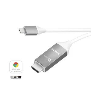 j5create USB-C to 4K HDMI Cable 6 ft - JCC153G-White - NEVER USED - Picture 1 of 6