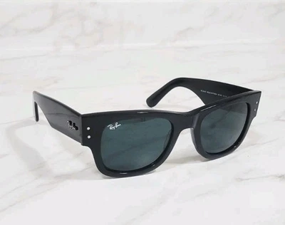 New Ray-Ban Sunglasses Mega Wyfarer 0840S F-Blk L-Blk Gray T-145 51mm Italy Auth - Image 1 of 4