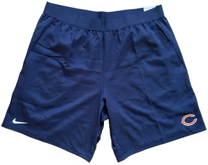 NIKE NFL XXL XX-LARGE Dri-Fit Chicago Bears Performance Training Shorts NWT NEW - Picture 1 of 21