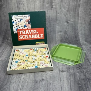 Travel Scrabble Brettspiel Vintage Boxed Set Brettspiel Familie Speere Spiele 90er - Bild 1 von 14