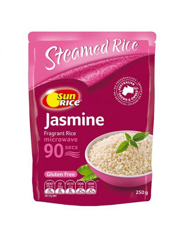Sunrice 9 Second Jasmine Fragrant Rice 250gm - Image 1 of 1
