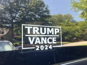 Trump Vance 2024 Adesivo decalcomania politica presidenziale - Foto 1 di 2