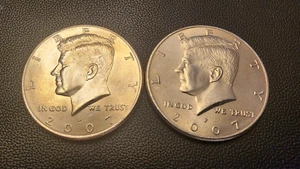 Set of 2007 P&D Kennedy Half Dollars, Circulated NIFC - Picture 1 of 2
