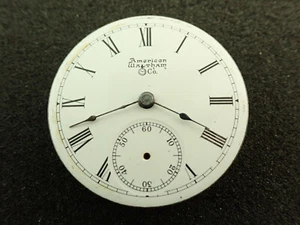 VINTAGE 18 SIZE WALTHAM O.F. POCKET WATCH MOVEMENT GRADE NO. 1 - NOT RUNNING - Picture 1 of 2