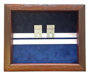 17th/21st Lancers Regimental Medal Case. Black Frame - Picture 1 of 7