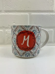 Anthropologie Monogram OSCAR WILDE Friendship Quote Mug Initial Letter M 16oz - Picture 1 of 5