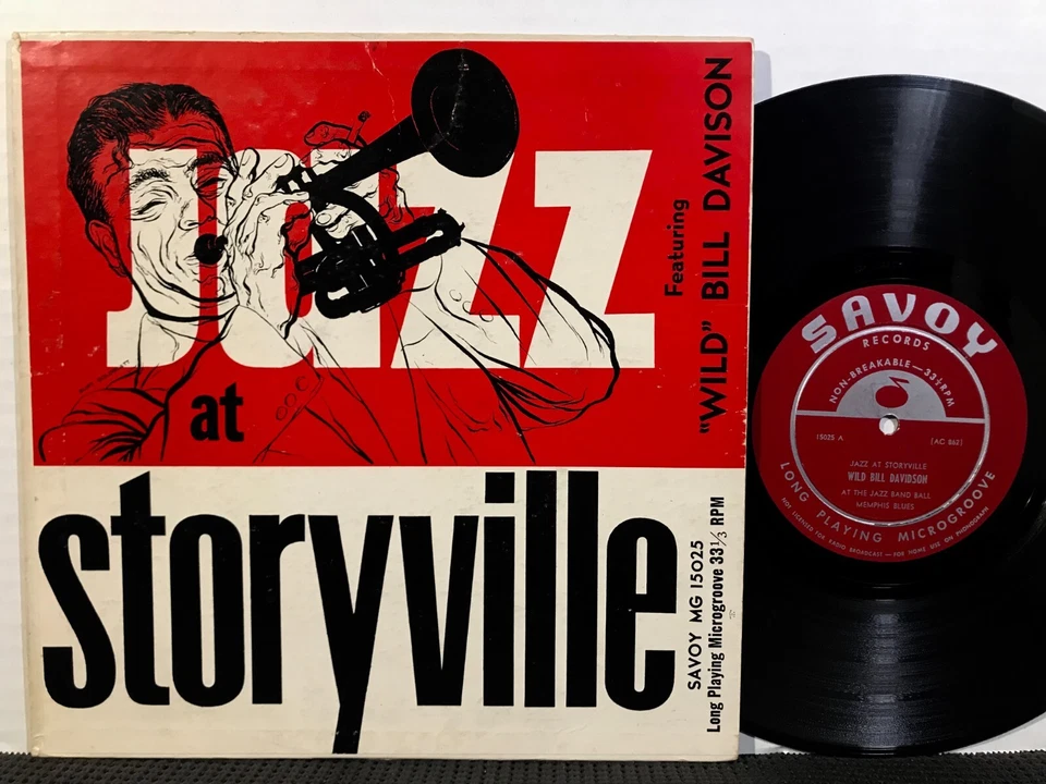 Jazz At Storyville 10” LP SAVOY 15025 MONO DG 1955 Jazz WILD BILL DAVIDSON - Image 1 of 2
