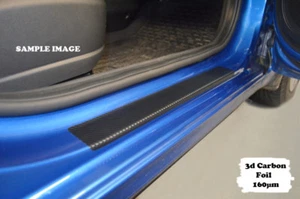 BMW 3-series E36 1990-1998 entry strips 3D carbon black protective film 2 pcs - Picture 1 of 9