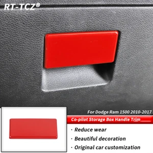 Caja de almacenamiento copiloto manija cubierta moldura accesorios para Dodge Ram 1500 2010-2017 - Imagen 1 de 8