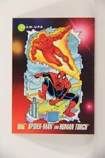 1992 Marvel Universe Series 3 Card #71 Spider-Man And Human Torch ENG L013445
