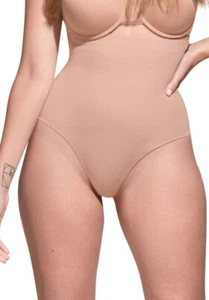 New Women's HONEYLOVE #1 Beige SuperPower Runway Thong Panty Size S - Picture 1 of 6