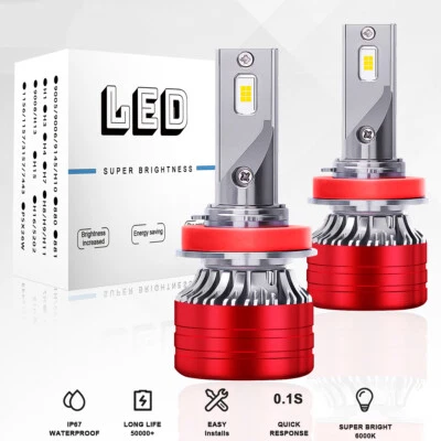 For Buick Terraza 2005-2007 LED Headlight Kit 6000K Bright White High Beam Bulbs - Image 1 of 4