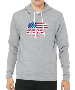 Berica American Flag Sweatshirt, 4th of July Hoodie, Unisex Graphic Sweatshirts - Picture 1 of 8