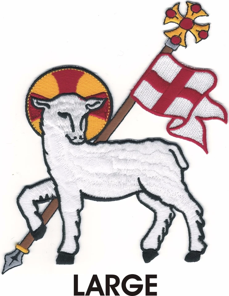 Agnus Dei SCA Patch Embroidered Christian Lamb of God αμνος του θεου - Image 1 of 1