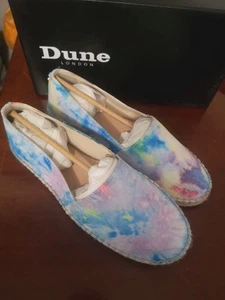 Dune Tie Dye Design Shoes Size 3 Slip On Closure New Boxed - Picture 1 of 14