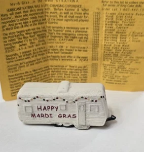2007 Haydel's bakery Porcelain Mardi Gras King Cake Baby Fema trailer Haydels - Picture 1 of 9