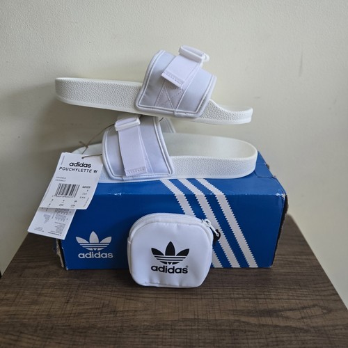 Adidas Originals Adilette Pouch Sliders Taglia 5 Autentiche Spedizione Veloce ✅️?