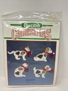 Bucilla Schmuck Filz Stickset Weihnachtsschmuck Welpen & Kätzchen 82639 - Bild 1 von 2