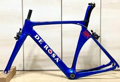 De Rosa SK Pininfarina Road Bike Frame Set Dura-Ace Brakes Blue Size 50 F/S - Image 1 of 4