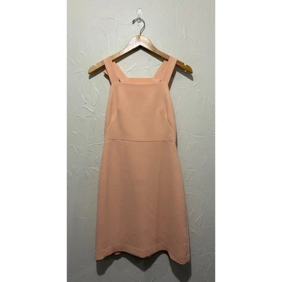 Club Monaco “Dellena” peach bow-strap detail sheath mini dress (size 2) - Image 1 of 4