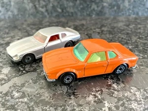 Matchbox BMW 3.0 CSL 45 Datsun 260z 67  Vintage 1970’s Lesney Superfast models - Picture 1 of 7