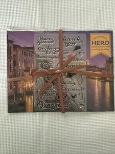 My Hero Arts Monthly Kit April 2017 Italy Venice Stamps Dies Only New - Picture 1 of 11