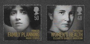 MEDICINE MEDICAL FAMOUS WOMEN MARIE STOPES E.G ANDERSON MNH GREAT BRITAIN - Picture 1 of 1
