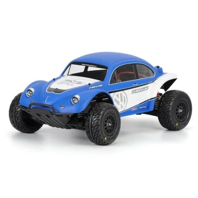 Carrocería transparente Pro-Line Volkswagen guardabarros completo Baja Bug para Traxxas Slash 2x4 4x4 Foto 1 de 4