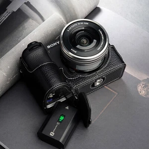 Handmade Genuine Leather Half Camera Case Cover For Sony A7C2 A7CII A7CR - Picture 1 of 17